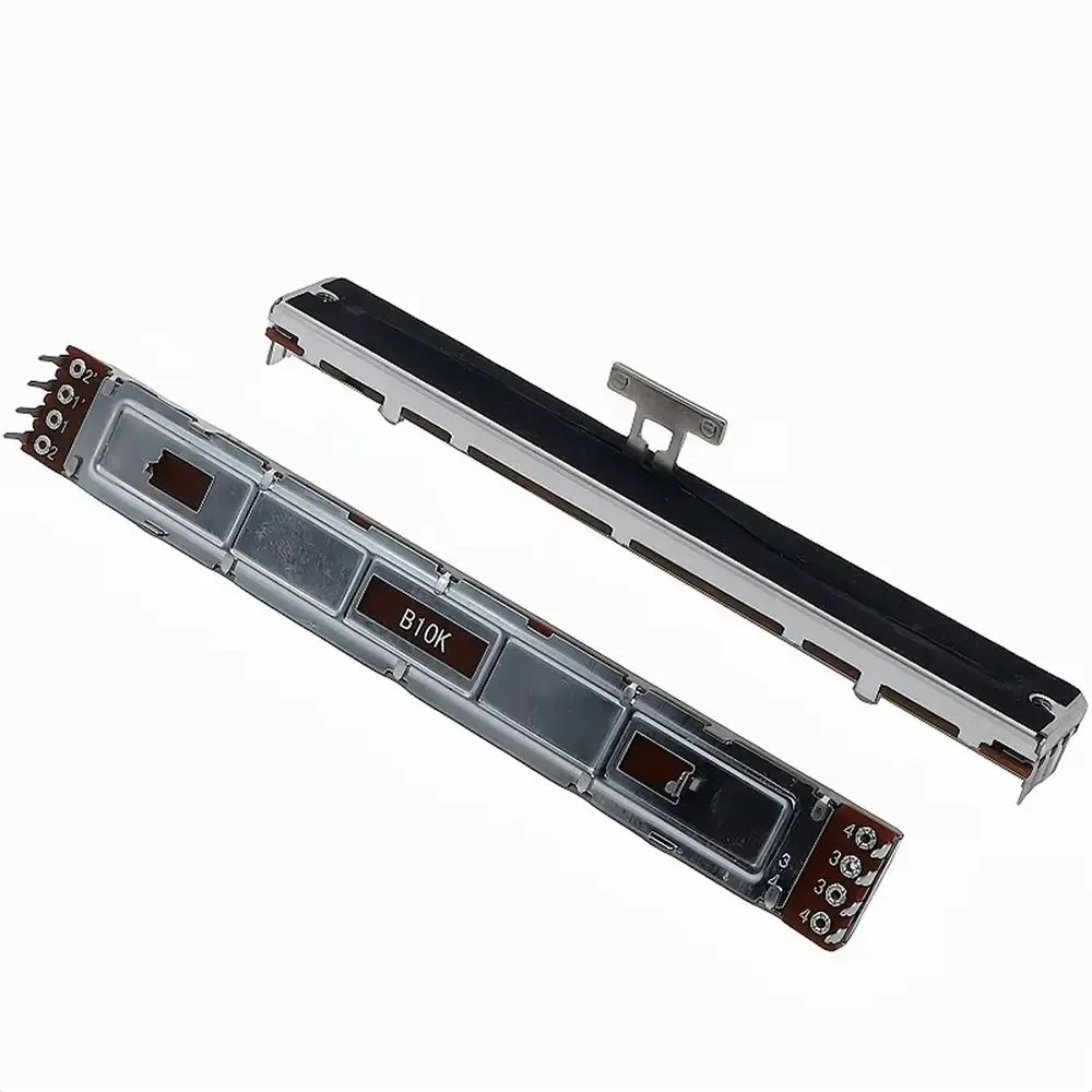 1Pcs B10K Mixer Fader 128mm 8-Pin T-Handle Linear Fader Slider Straight Sliding Plastic Sliding Fader for Behringer X32 Mixer