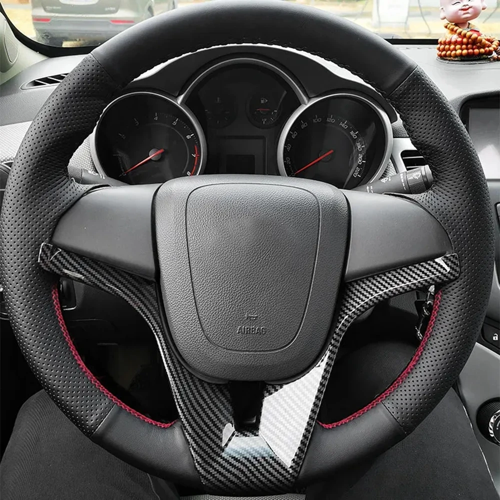 For Chevrolet Cruze 2009-2014 Aveo 2011-2014 Orlando 2010-2015 Ravon R4 2016-2018 Car Steering Wheel Hand Stitched Leather Cover