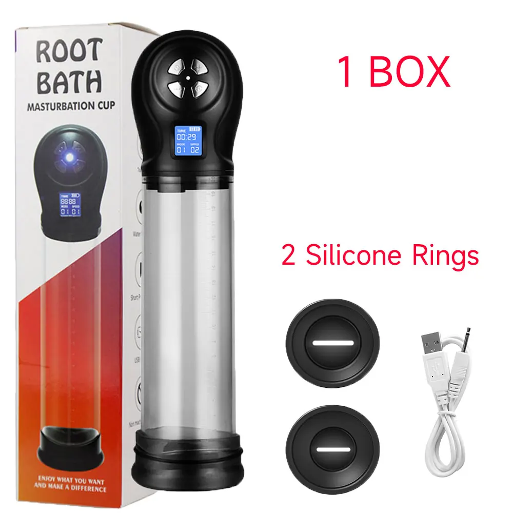 Male Penis Pump Vacuum Electri Pump For Men Automatic Penis Expander  Enhancer Masturbator Penile Trainer Adult Sex Toys for Male
