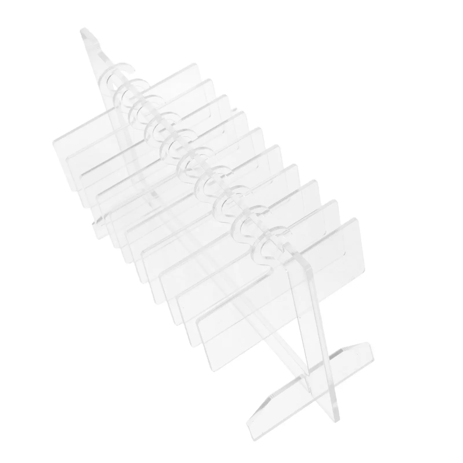

1Set Acrylic Nail Display Board Hanger Shaped Clear Small False Nails Organizer Nail Art Display Stand for Salon