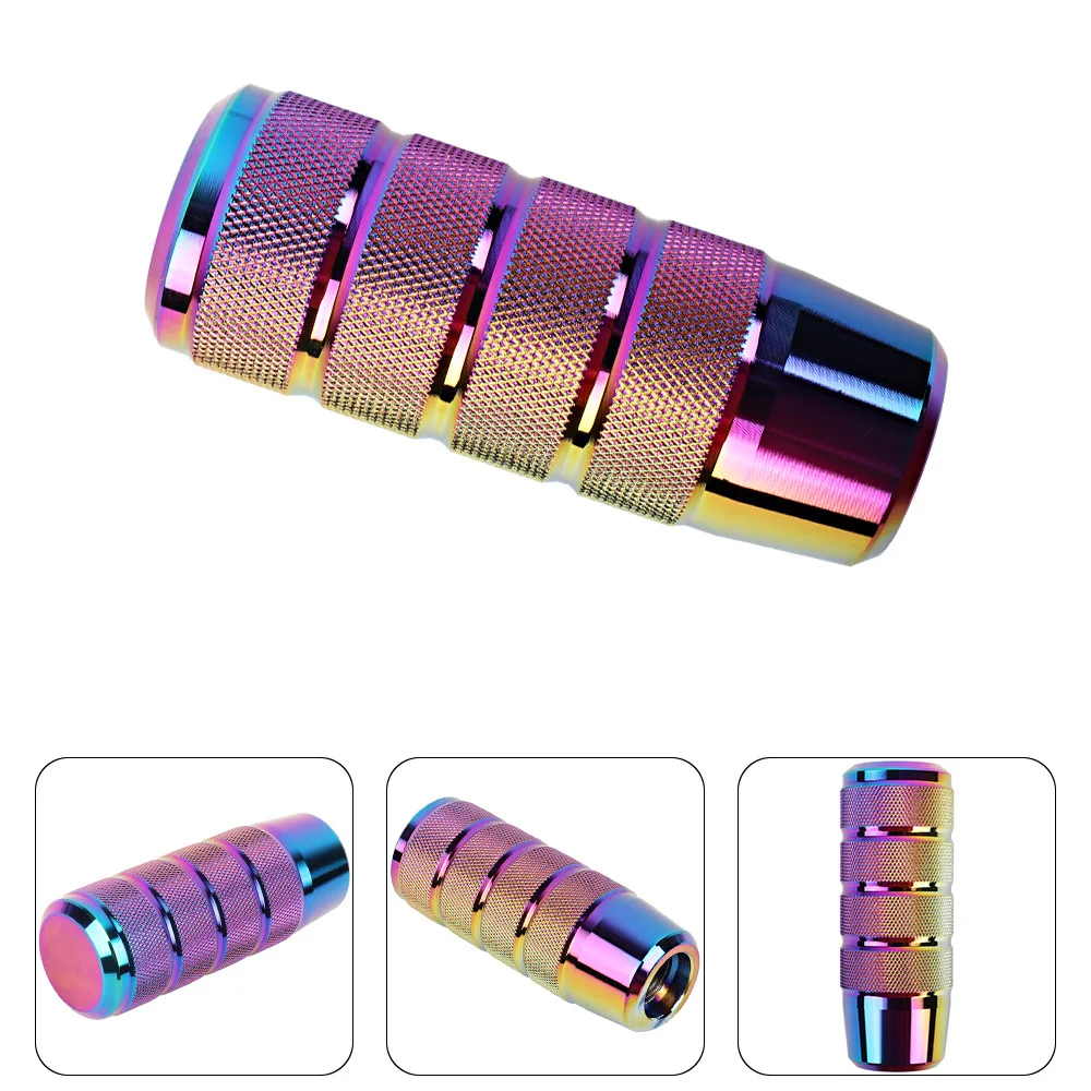 9,5 cm Universal rutschfeste Schaltgetriebe aus Aluminiumlegierung, gerändelter Schalthebelknopf, gebrannter blauer Schaltknauf – Detail 12