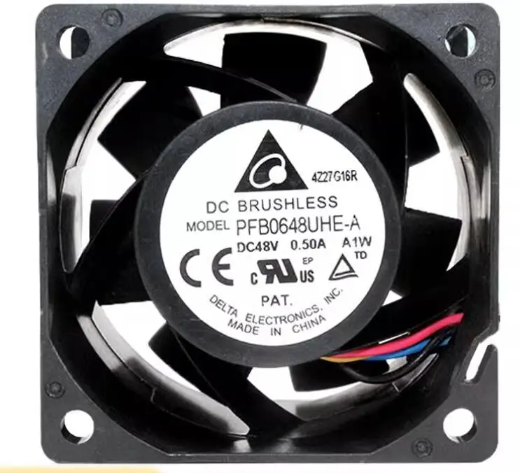 

Delta Electronics PFB0648UHE-A DC 48V 0.50A 60x60x38mm 4-Wire Server Cooling Fan