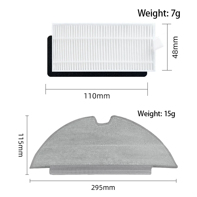 For Eufy Robovac L35 Hybrid / L35 Hybrid Vacuum Cleaner Hepa Filter Mop Cloths Pad Floor Cleaning-ABLE
