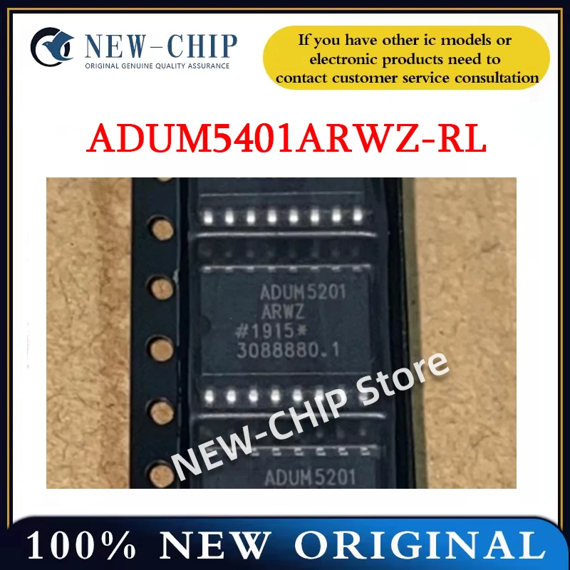 

2PCS-50PCS/LOT ADUM5201ARWZ-RL SOIC-16 Digital isolator chip New Original ADUM5201