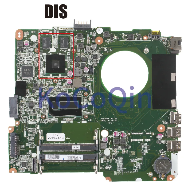 For HP Pavilion 14-N 15-N TPN-Q129 Laptop Motherboard Core I5 I7 DA0U83MB6E0/C0 UMA/DIS 216-0841009 Notebook Mainboard