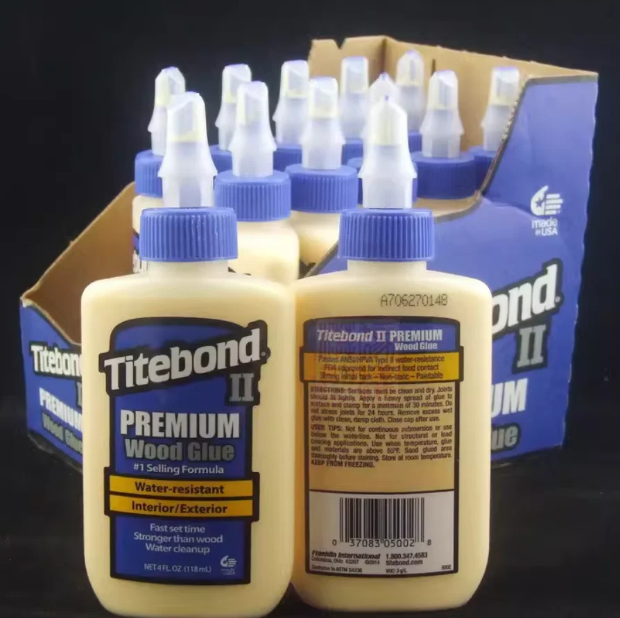 Pegamento para Madera Titebond II III de Unión Instantánea, Adhesivo para Trabajos de Madera de Alta Resistencia a Prueba de Agua para Reparaciones - Producto Original