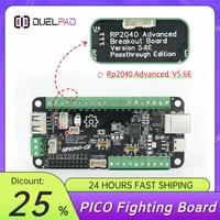 Rp2040 Advanced V5.6E USB Breakout Board Edición Passthrough Arcade Fight Stick Hitbox Botones Estilo para PC/PS4/NS/PS5