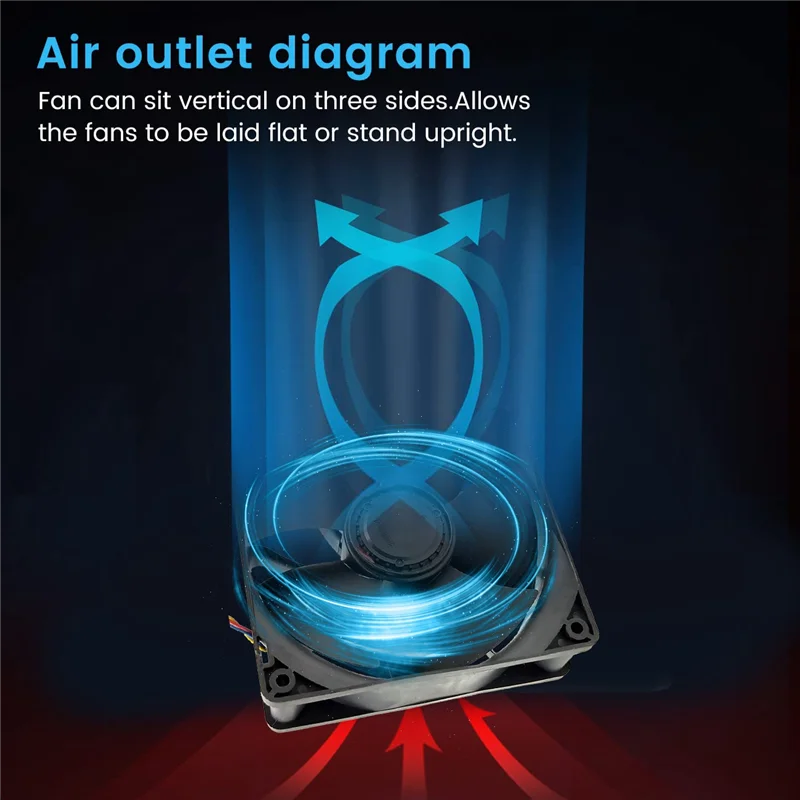 

ABVJ-V12E12BS1B5-07 12038 DC12V 1,85A 267CFM 6500 об/мин вентилятор для майнинга Antminer S9 B3S17T17T9 шасси питания для майнинга