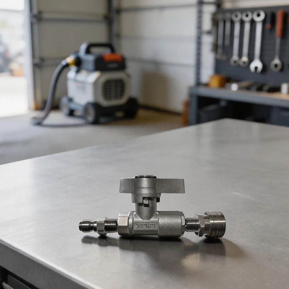 DN10 High Pressure Ball Valve for Power Washer Applications with 5000 PSI Working Limit and Reliable PTFE Seal Design