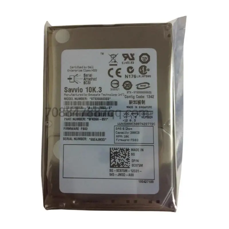 

original 100% authentique ST9300603SS 300G 10K SAS 2.5 6GB 0T871K C975M