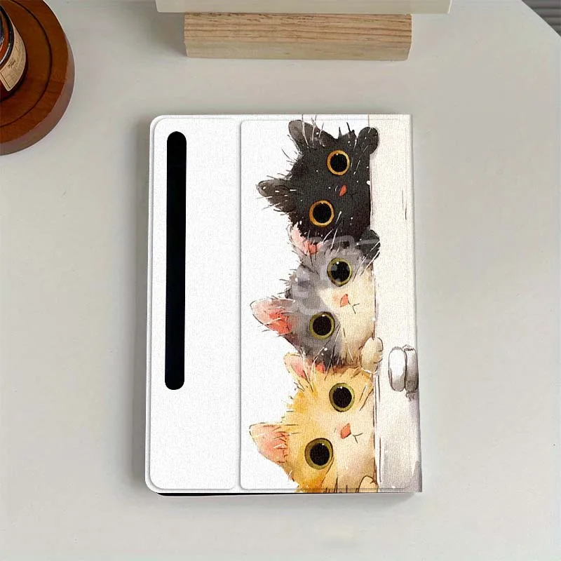 

Cartoon Cat Art Creative Gift For Samsung Galaxy Tab S6 S7 S8 S9 S10 FE Plus Lite Soft Flexible Support Tablet Case