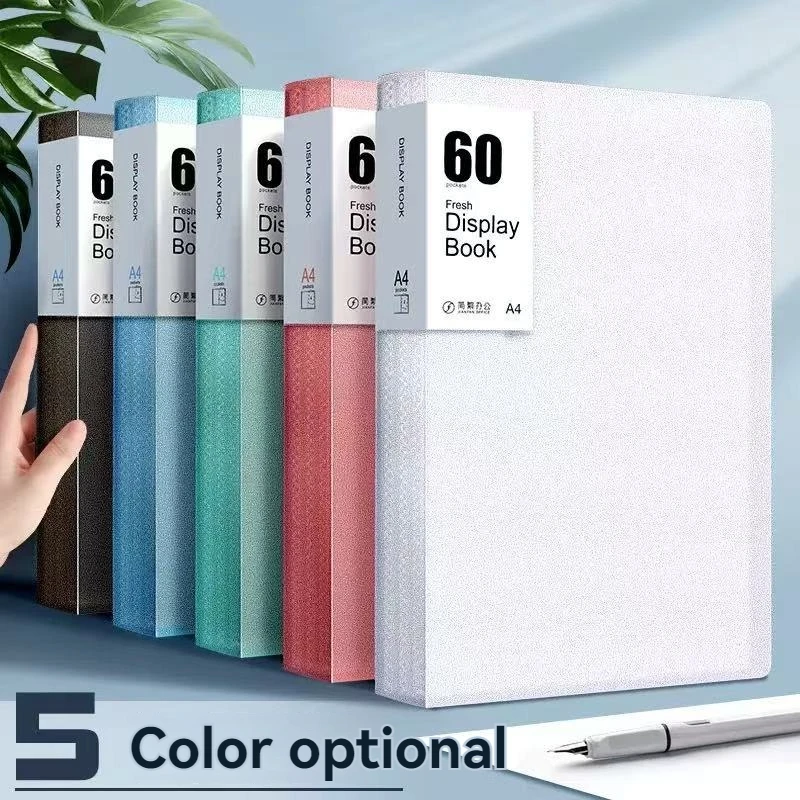 

Папка-скоросшиватель А4 для документов, прозрачная, многослойная, из полипропилена, для хранения наград, студенческих работ и тестов