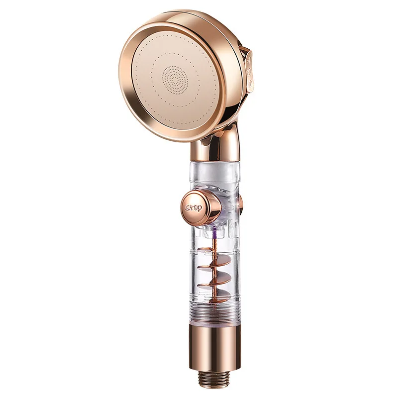 Three Speed Turbocharged Shower Head Bathroom Hand Shower Attachment Pressurized Shower Nozzle