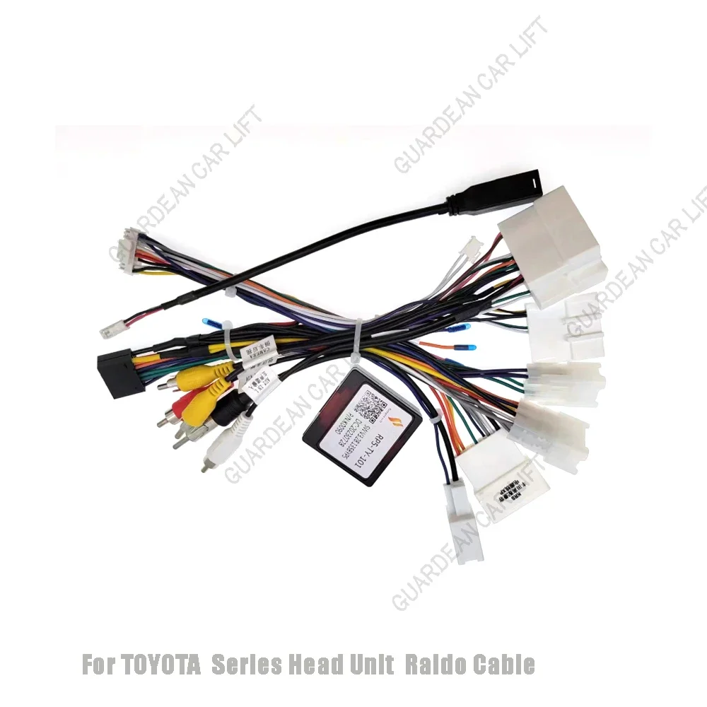 Android Car Radio Canbus Box with Cable For Toyota Corolla/Camry/CHR /RAV4/ LAND CRUISER 200 Wiring Harness Power Cable