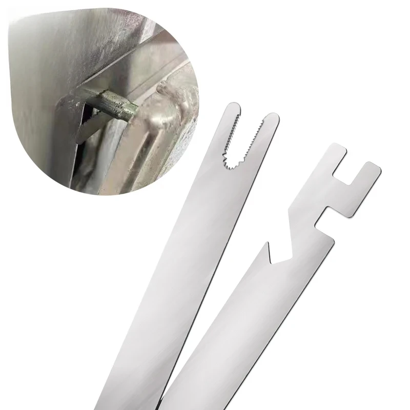 KAK 2pcs Cylinder Removal Tool Stainless Steel Door Lock Panel Disassemble Wrench Repair Tools Locksmith Tools Cylinder Remover