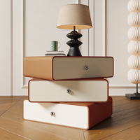 Luxury Storage Bedside Table Bedroom Mobile Cabinets Librero Unique Organizer Nightstand Wood Mesitas De Noche Hotel Furniture