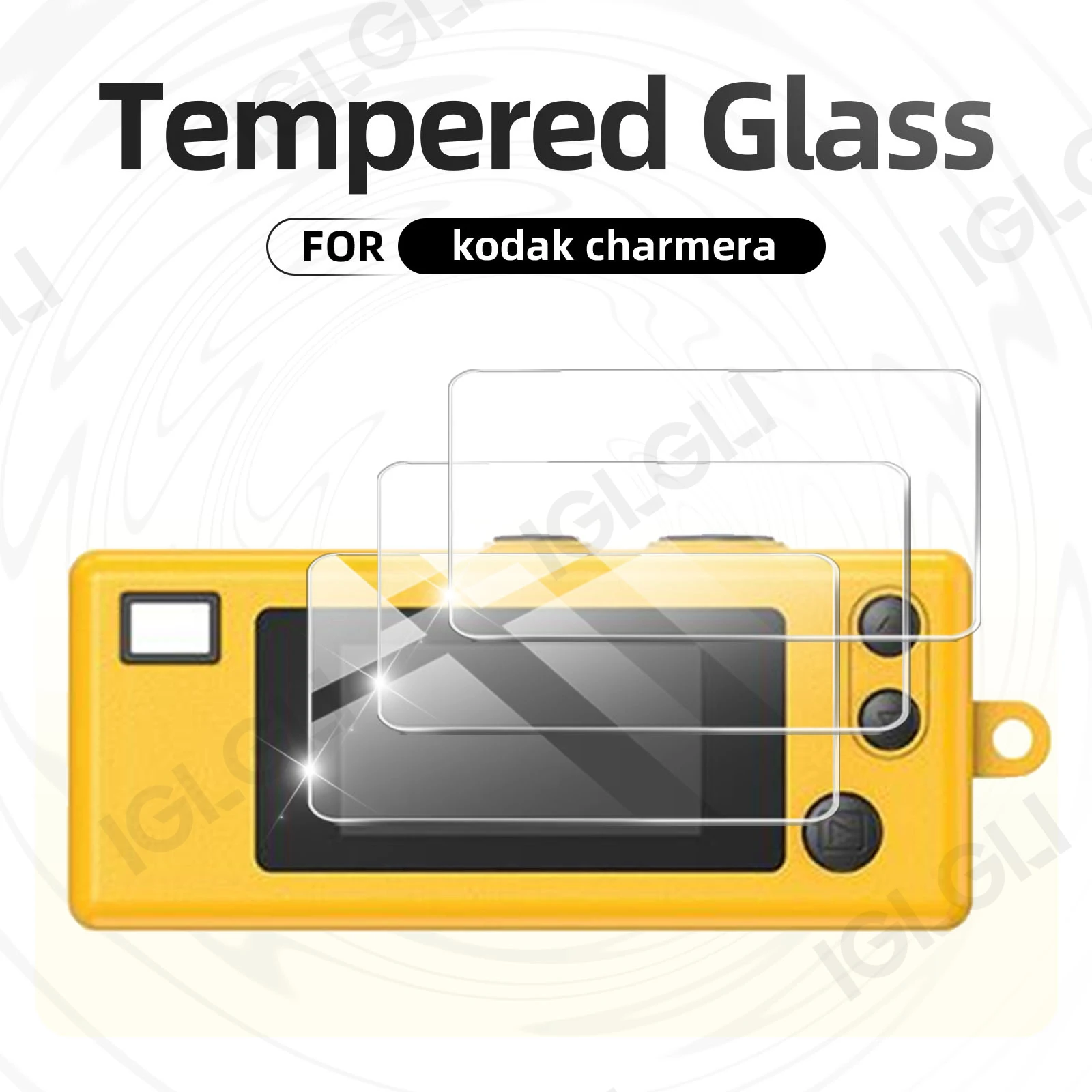 9H Tempered Glass for Kodak Charmera Mini Camera Screen Protector HD Clear Protective Film Keychain Camera Accessories