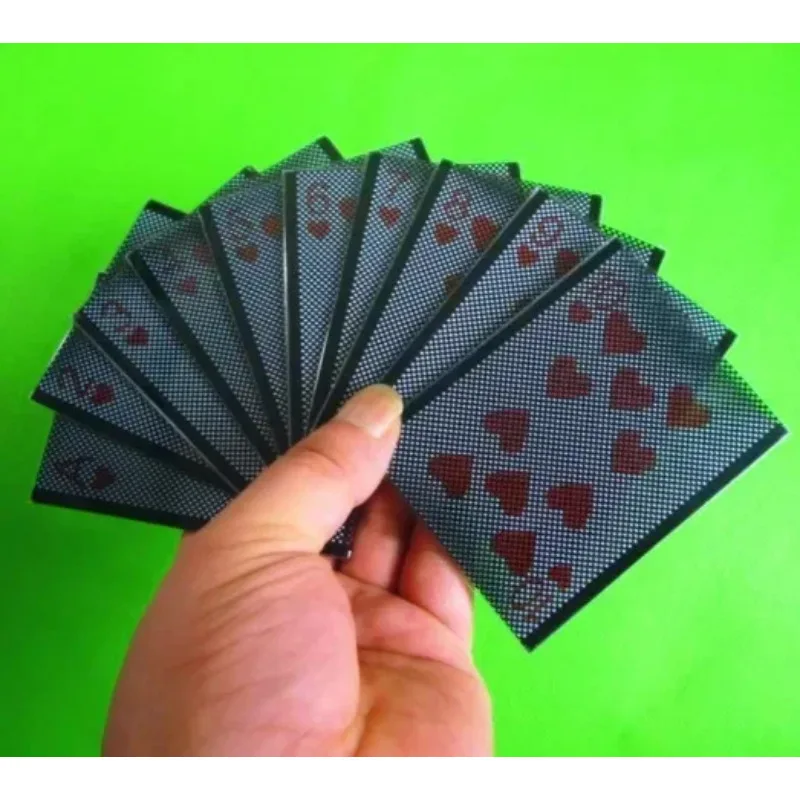 

10pcs Close-Up Magic Tricks Visual Card Change Gimmick Heart Ace to 10 Magicians Prop Accessory Illusion for Performers