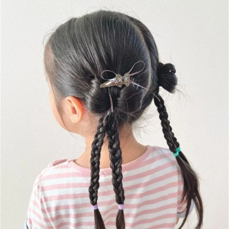 아이 헤어 핀 독성 헤어 핀 아기 헤어 액세서리 아이 헤어 클립 업그레이드 4xBC