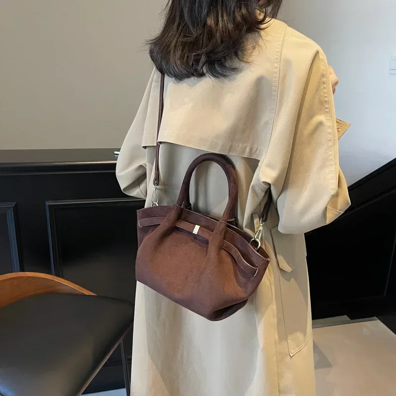 

Luxury Suede Tote Bag for Women Designer New Fashion Simple Shoulder Bag Crossbody Bag High Quality Handbag
