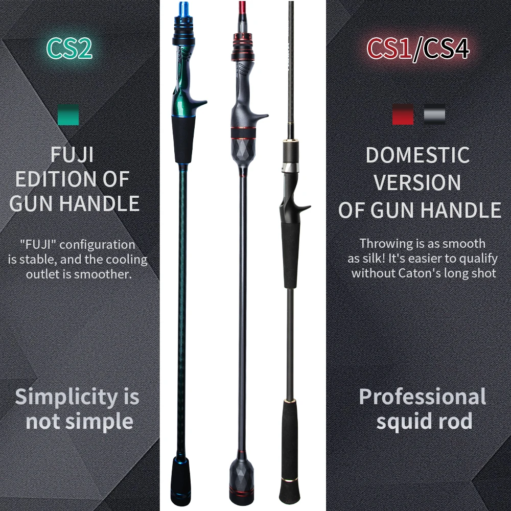 FISHINGFANS ML MH Sea Fishing Rod Cuttlefish Rod Titanium Tip Octopus Fishing Rod with Fuji Guide Squid Egi Fishing Rod