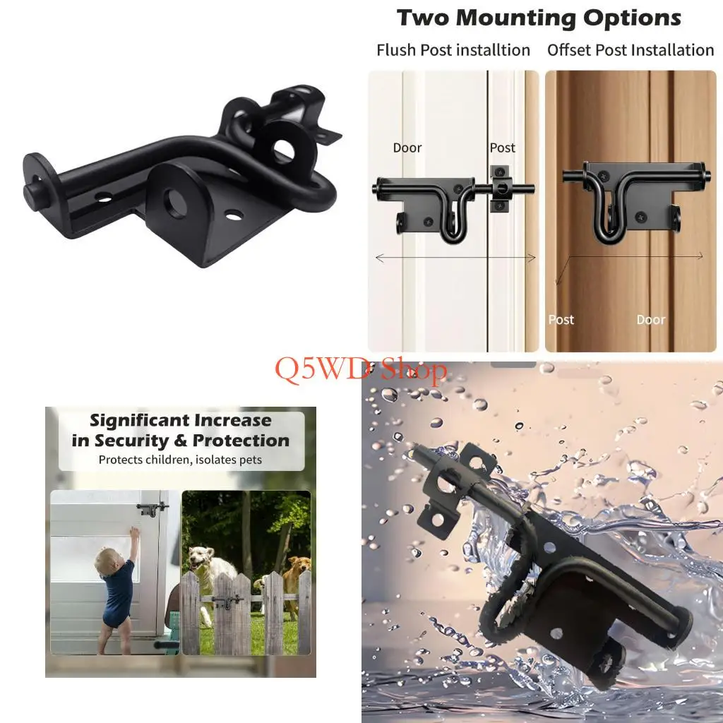 

Q5WD Tall Security Sliding Screw Lock With Lock Hole Firm Steel Weather Resistant Plan