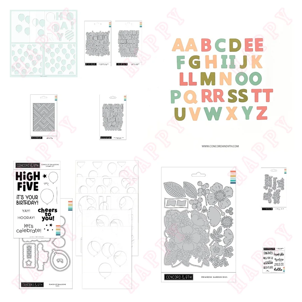 

Primrose Garden figure Alphabet Metal Cutting Dies Stamps Stencil DIY Scrapbook Paper Craft Handmade Album Card Template 2024