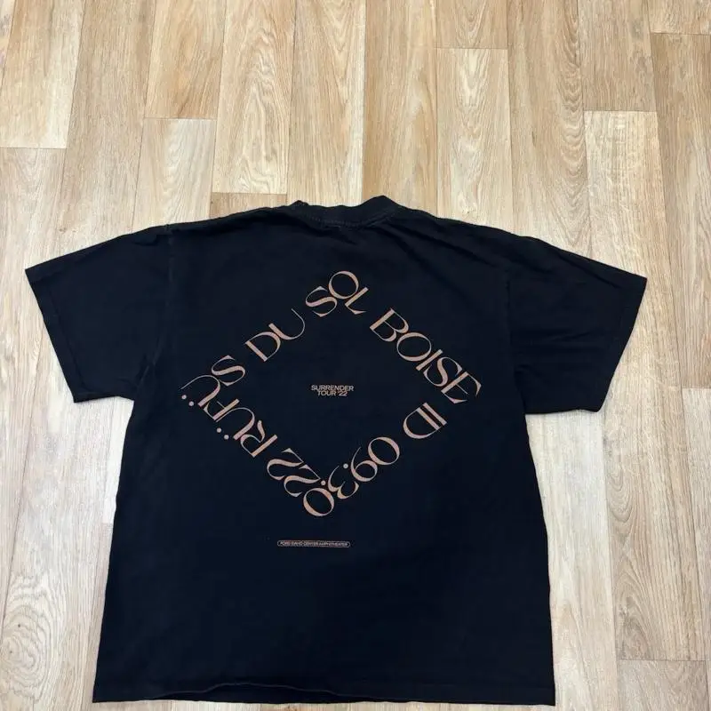 Rufus Du Sol Surrender Tour 09 30 22 Boise Id T Shirt Sm Black Band Music A74