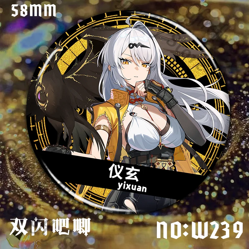 Broche Zenless Zone Zero Belle Cosplay Fibula Ju Fufu Pin decoración colección insignia ambido Yixuan Anime decorar regalo