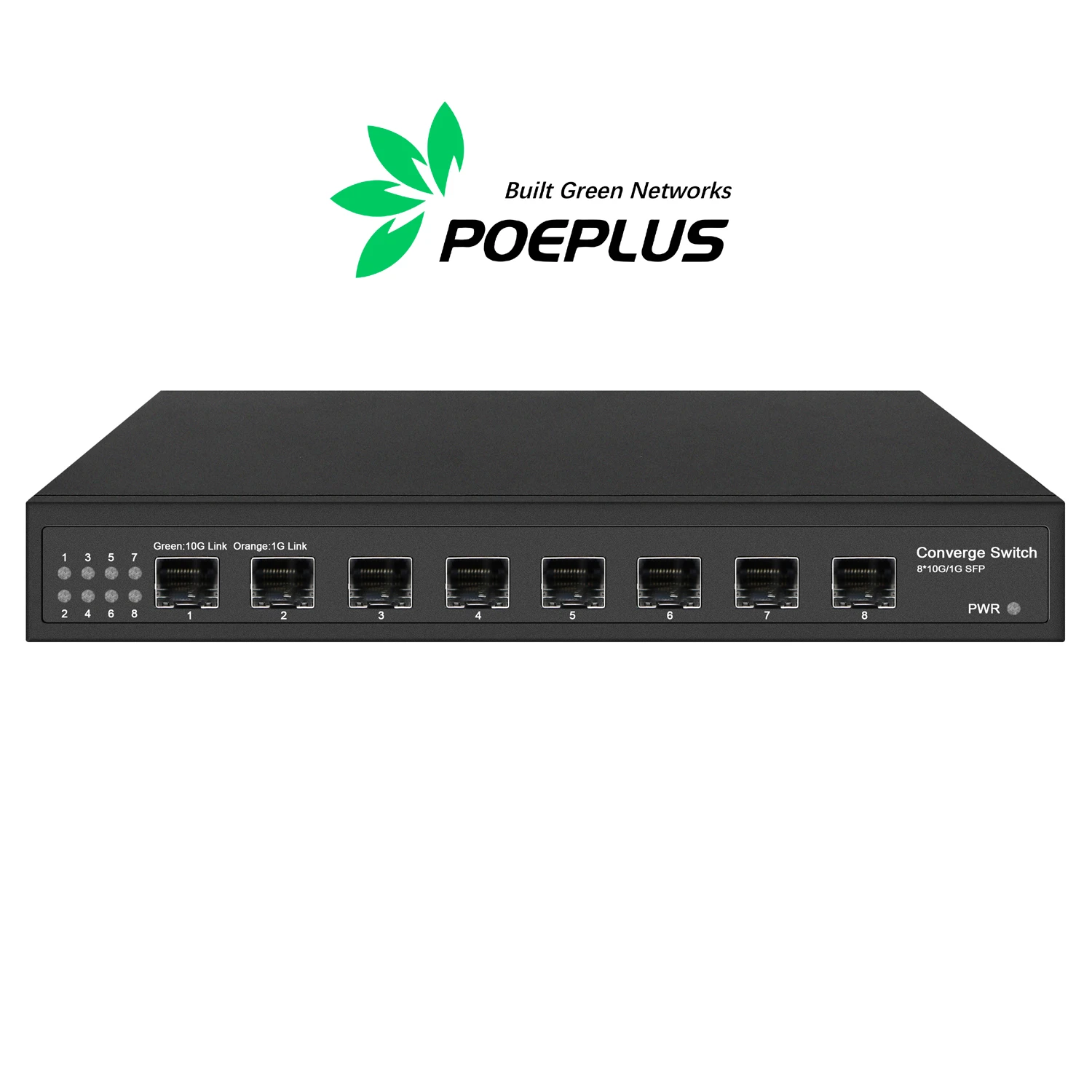 All  10Gbe SFP 8 port smart managed fiber switch