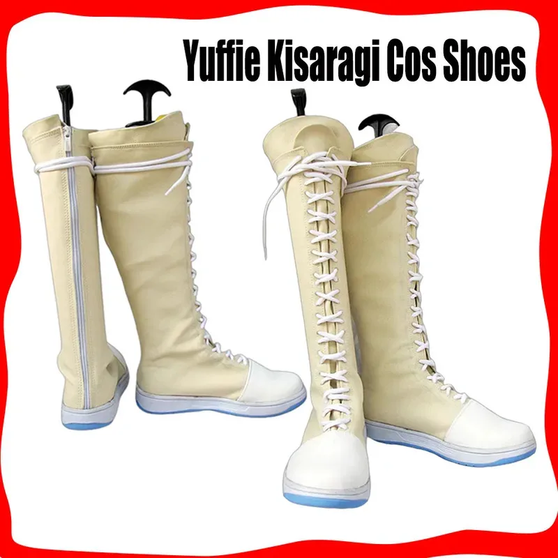Juego de Anime Cos Final Yuffie Kisaragi, zapatos de Cosplay, botas, accesorios de disfraces de juego de rol para mujer, Carnaval de Halloween, hecho a medida kn.7