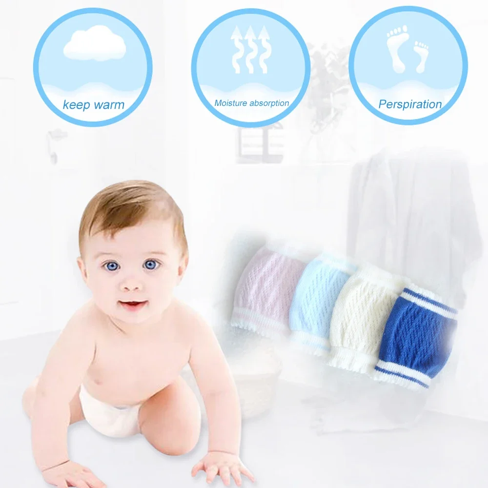 1Pair Baby Knee Pads  Crawling Safety Protector Breath Elastic Elbow Cushion Toddlers Infants Boys Girls Walking Protection Maap