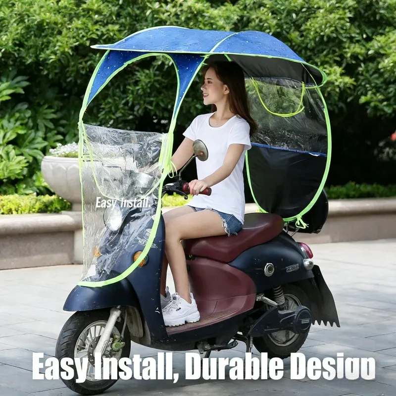 

Полностью закрытый электрический трехколесный велосипедный навес, утолщенный солнцезащитный козырек, непромокаемый тент для небольших электромобилей, Лидер продаж Aliexpress