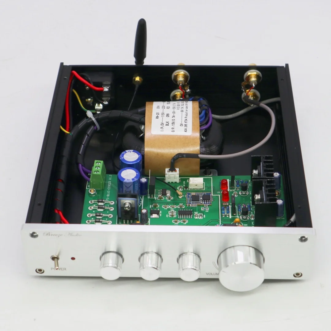 

WL- QCC5125 + ES9023 Bluetooth 5.0 audio decoding Adjustable tone High and bass frequencies audio Preamplifier for HiFi amplifie