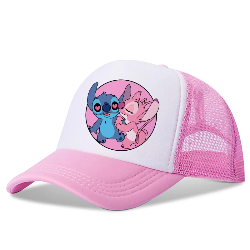 New Stitch Disney Children Baseball Caps Cartoon Casual Hat Kids Outdoor Sports Sun Hat Adjustable Peaked Cap Birthday Gifts