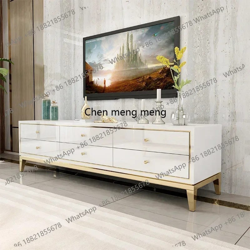 

Retro Drawer Tv Cabinet Decor Storage Wooden Glamour Simple Tv Stand Elegant Unique Tv Standaards Living Room Furniture RR