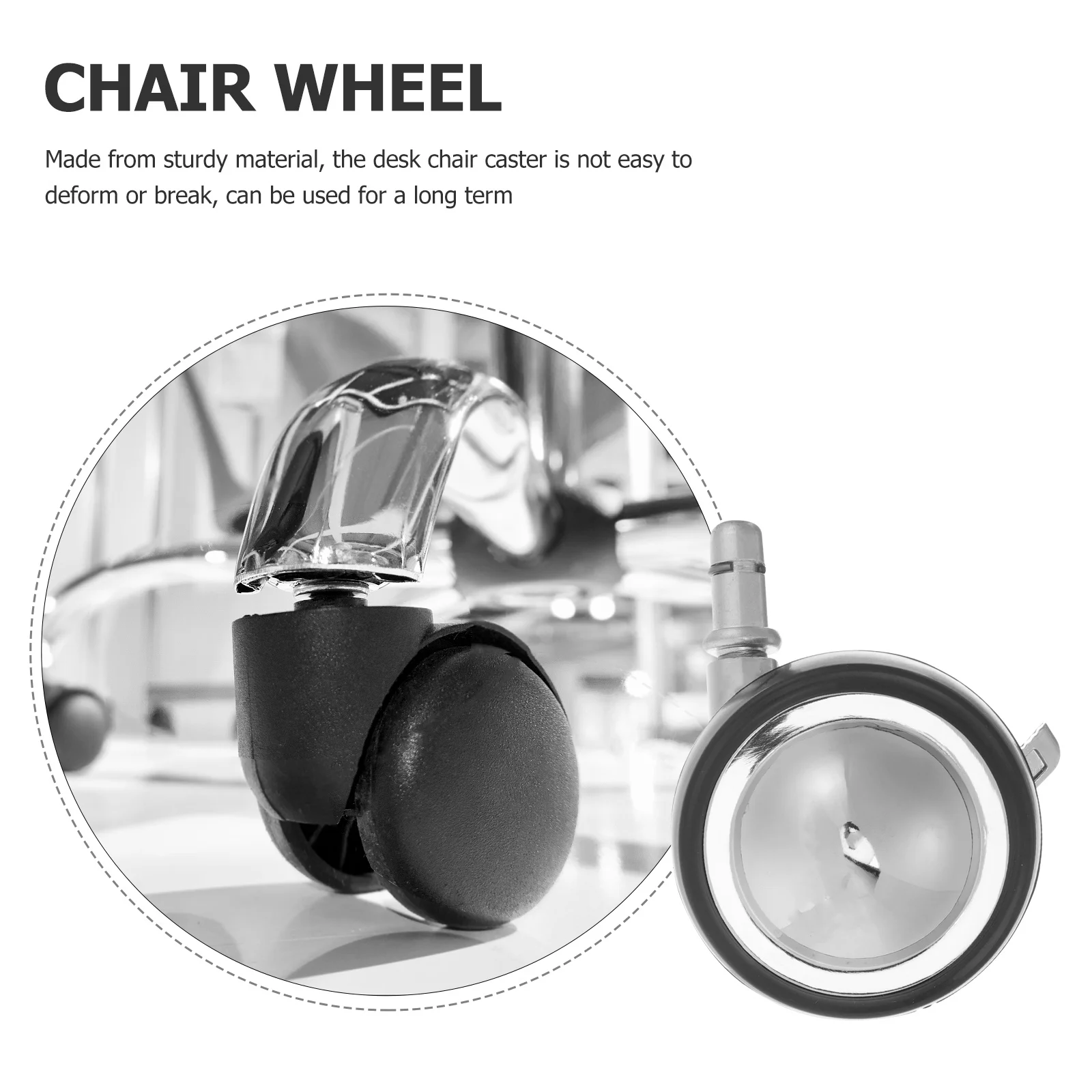 

Сменные ролики для стула из цинкового сплава, сверхмощные мебельные колеса для офиса, парикмахерской, настольный стул, гладкий, бесшумный, катящийся