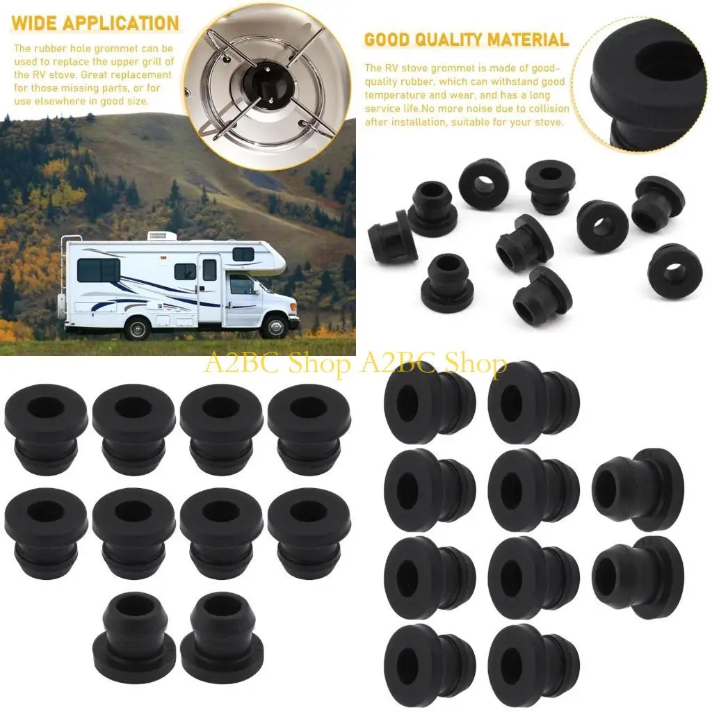 

A2BC 10pcs Печь начнут с царапины, набор Grommet Rubber Grommets