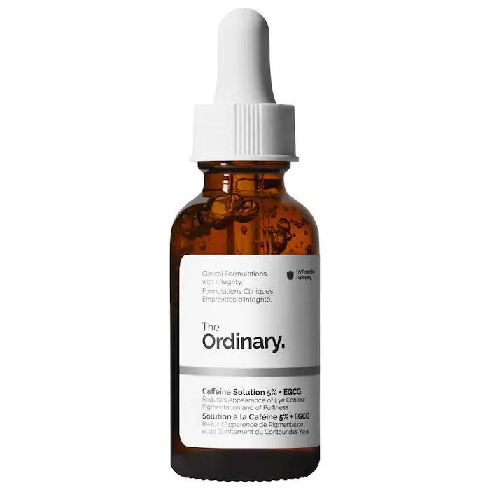 

Caffeine Solution 5% + EGCG 30ml Serum Reduce Eyes Puffiness Dark Circles Promoting Under Eye Brightening