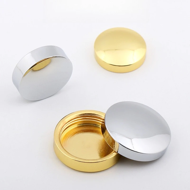 Wholesale Glass Mirror Screws Flat Advertising Decorative Nails Mirror Fasteners Hidden Beautification Screw Cover Hardware