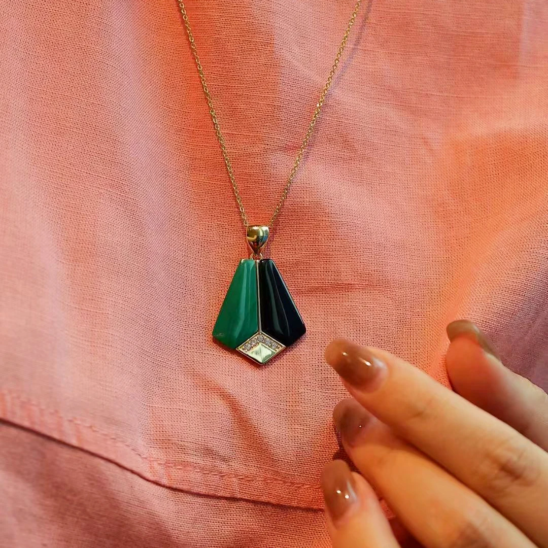 Earrings 925 Sterling Silver Woman Natural Malachite Black Agate Jewelry Pendant New In Trend 2025 Studs Ladies' Earrings