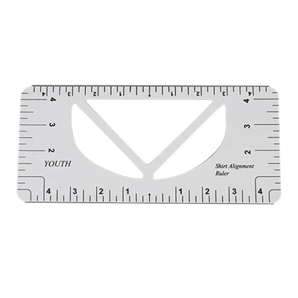 Multi-Functional 4 In 1 V Shaped Ruler Four-Piece Set T-Shirt Guide Calibration Tool Sewing Alignment Tool Sewing Accessories