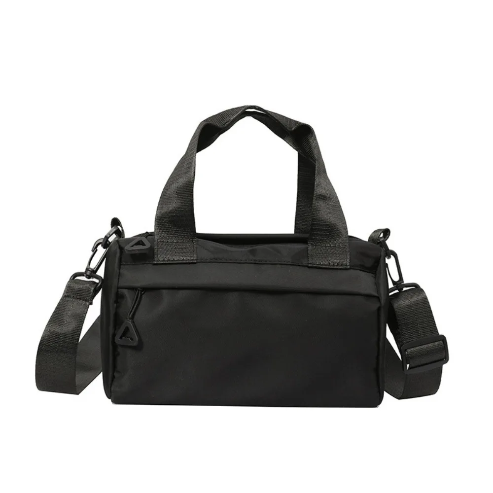 

Casual Solid Color Canvas Crossbody Bag Multi-Purpose Zipper Nylon Shoulder Bag Lightweight Tote Bag Small Square Bag Student