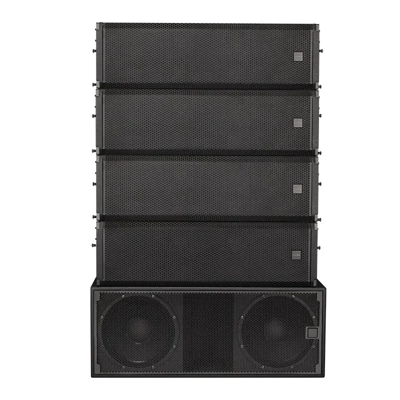 Large-scale performance stage sound, dual 12-inch three-way frequency active line array speakers