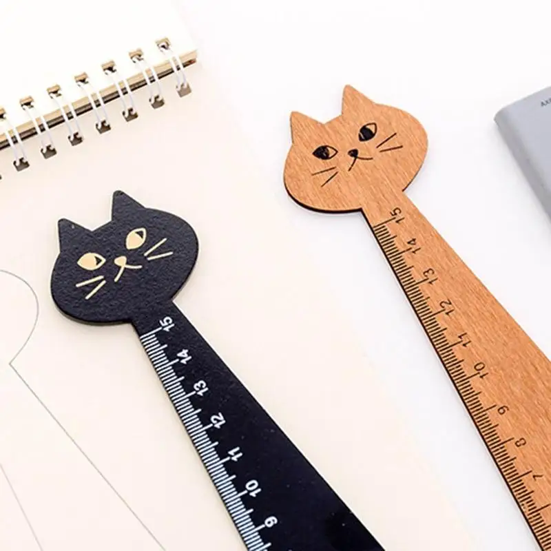 W89C Portable Scale Ruler Measuring 0-15cm School Class for Math Drafting