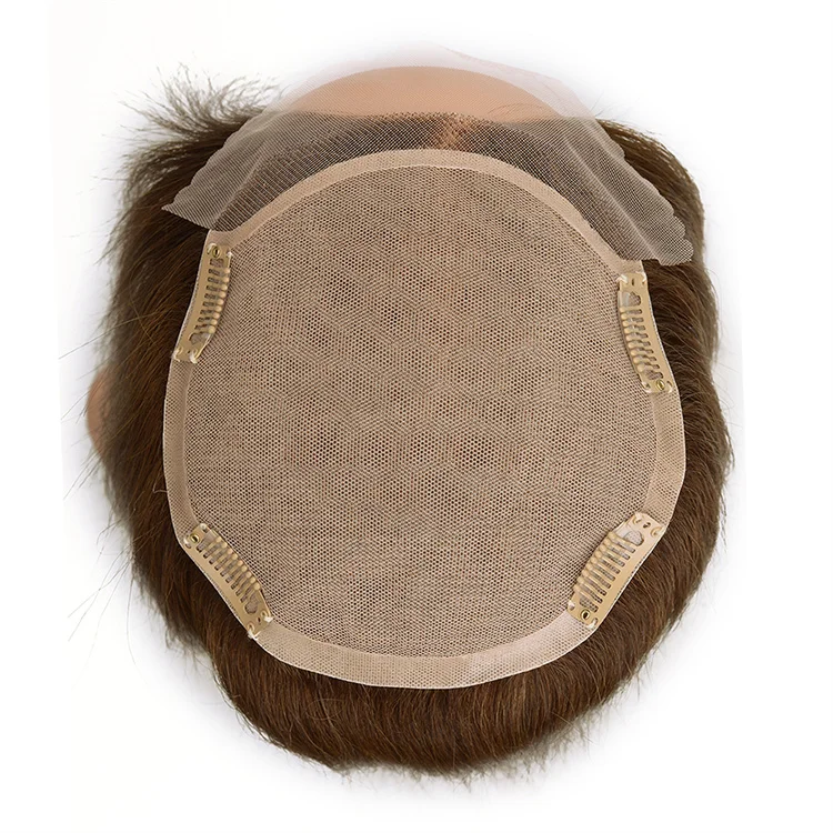 Peruka z jedwabną bazą STL6*6.5, najlepiej sprzedająca się, z jedwabnym topem, dla kobiet.