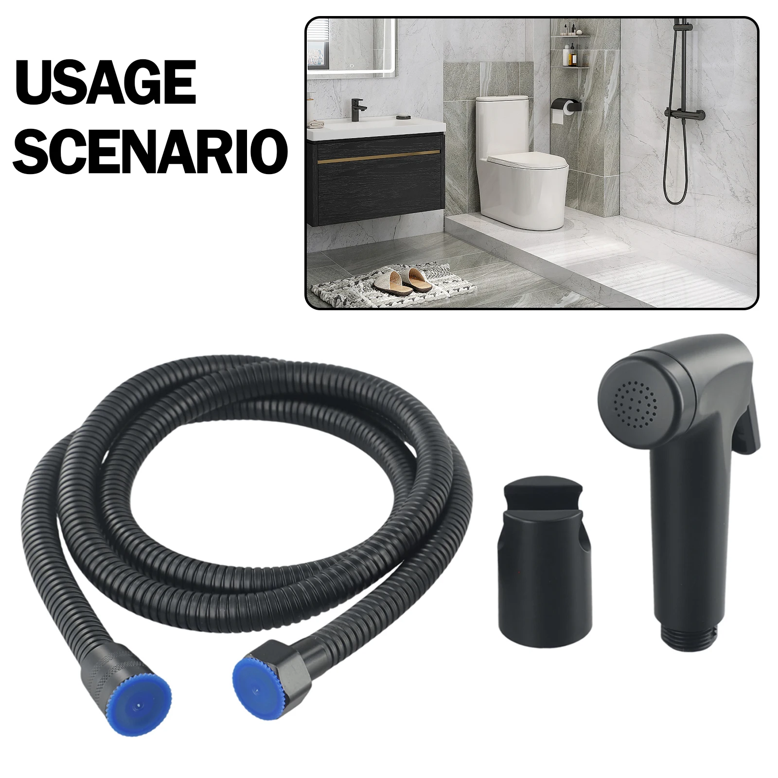 

Toilet Douche Bidet Head Handheld Hose Spray Sanitary Shattaf Kit Shower Toilet Bidet Shower Head For Self Cleaning