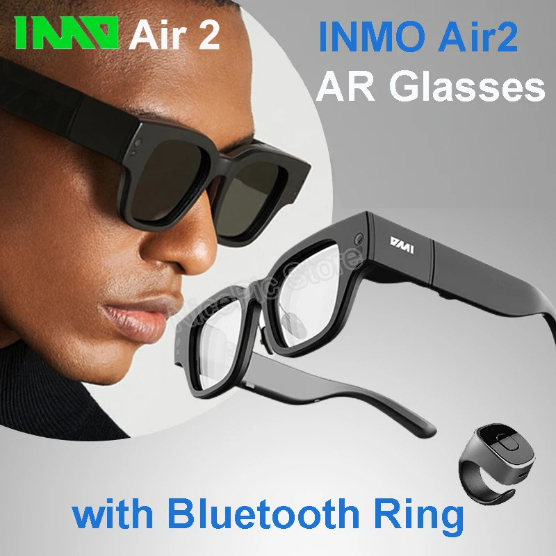 INMO Air 2 Wireless Portable AR Glasses Full Color Display Smart Translation Glasses with Translation&AIGC for Office Speech