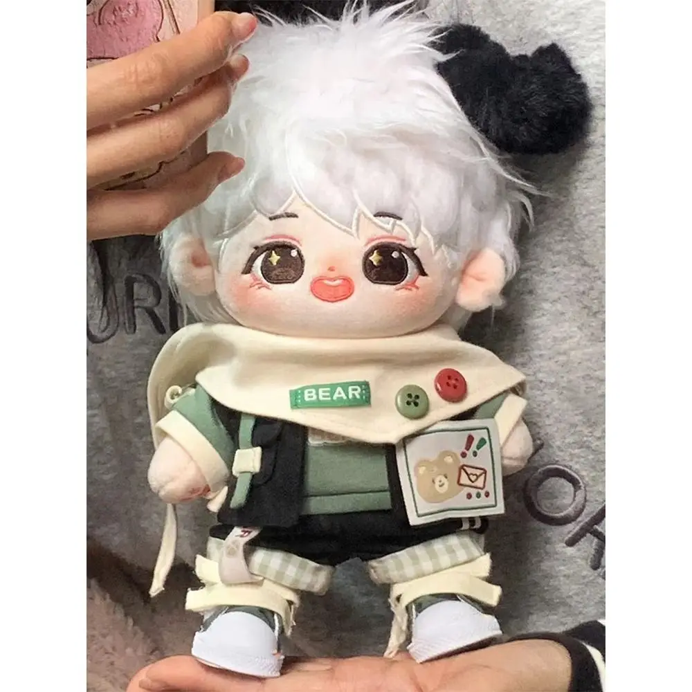 

Креативная одежда 20 см, зелено-белые аксессуары, футболка, брюки, комплект нагрудников, сменный наряд, рубашка для игрового дома, юбка, подарок