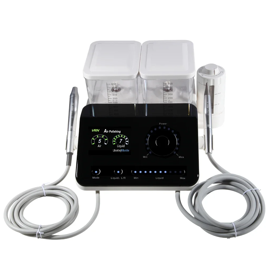 

New Version Ultrasonic Periodontal Therapy System Den tal Ultrasonic Scaler And Air Polisher Machine 2 in 1